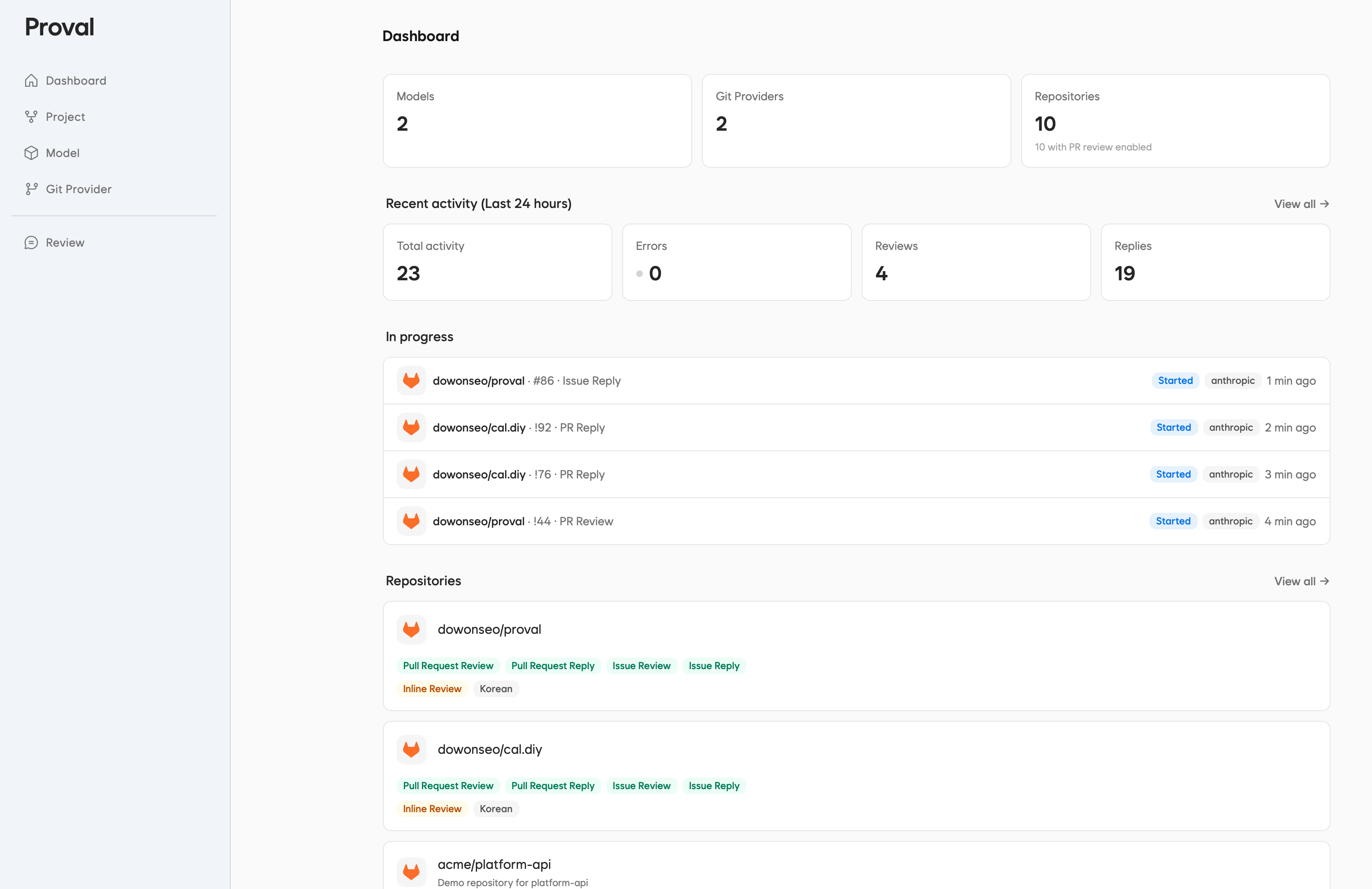 Dashboard